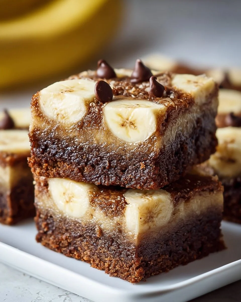 Bananenbrot-Brownies