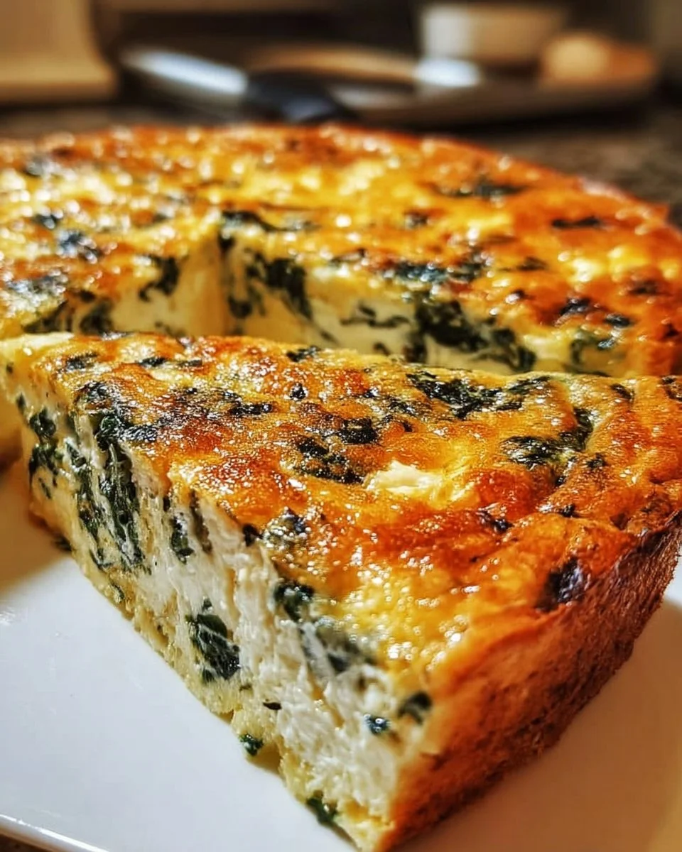 Cottage Cheese Spinat Quiche ohne Boden – Gesund und Lecker