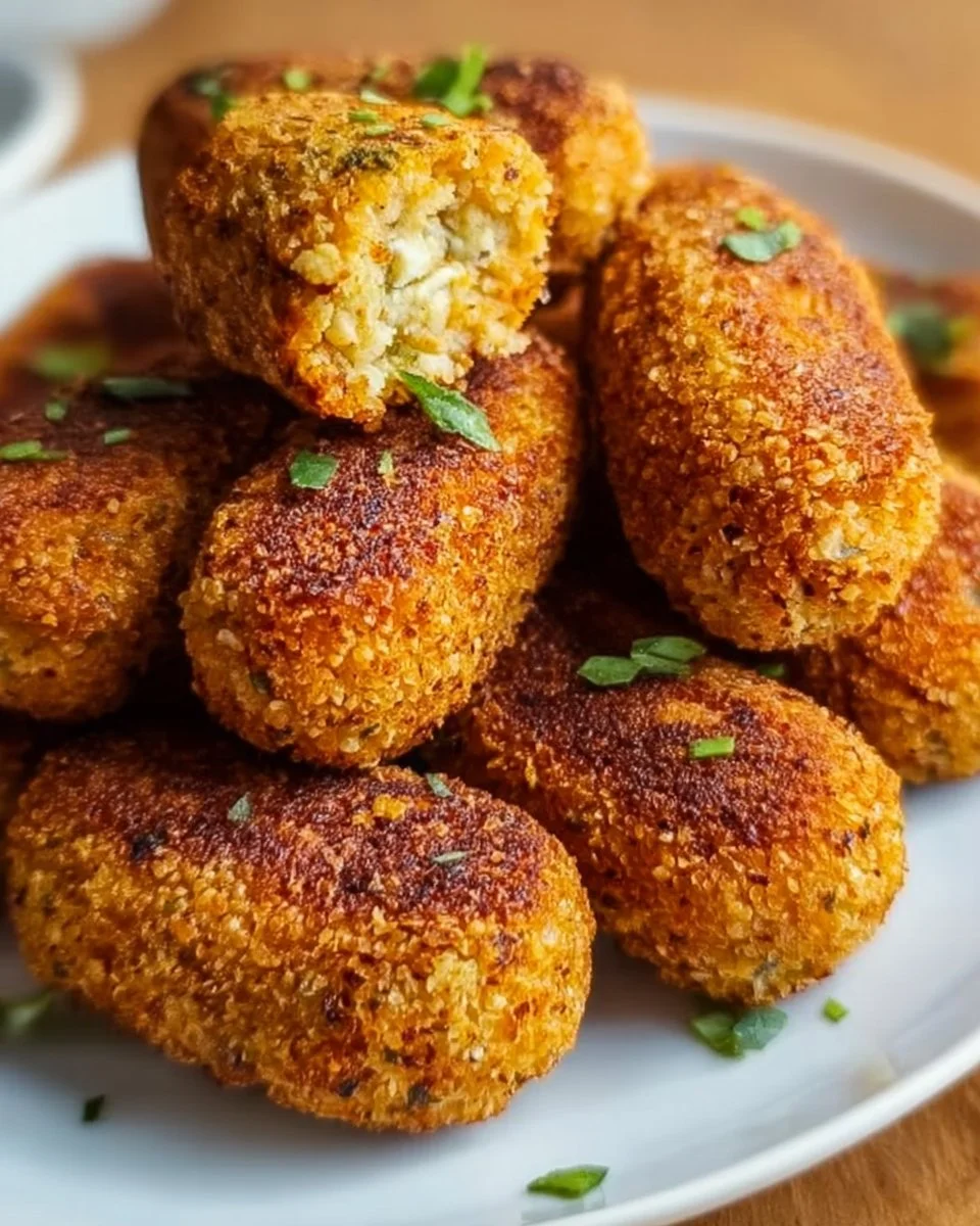 Crispy Linsenkroketten aus der Heißluftfritteuse