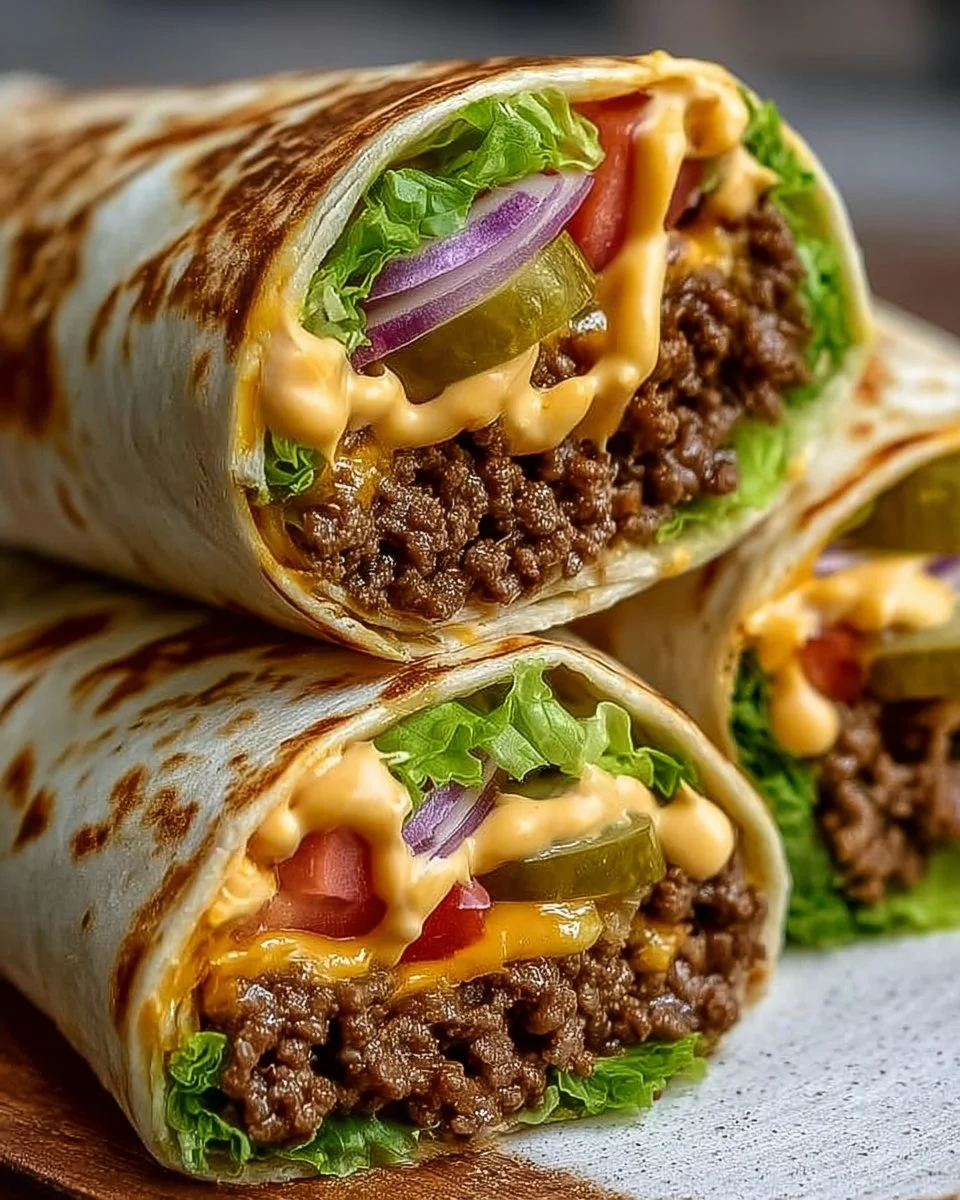Einfache Big Mac Wraps