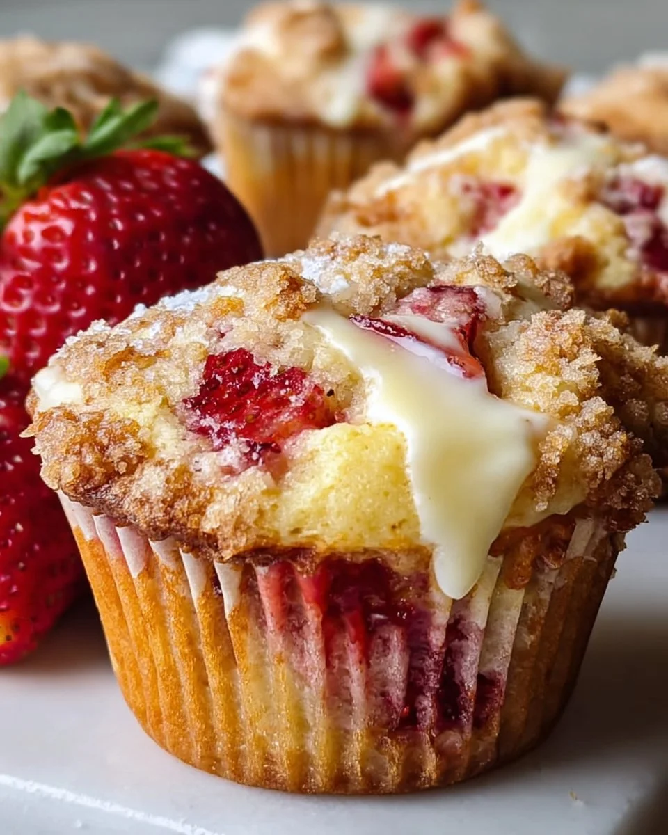 Erdbeer-Cremekäse-Muffins