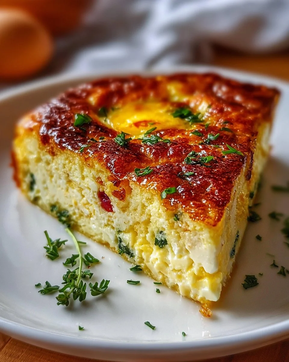 Hüttenkäse-Ei-Auflauf