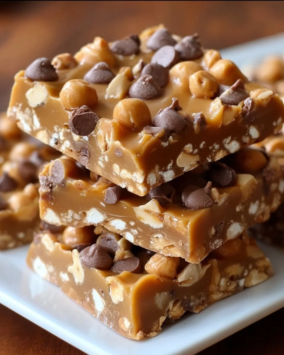 Karamell-Butterscotch- und Schokoladenstückchen-Crunch-Bark