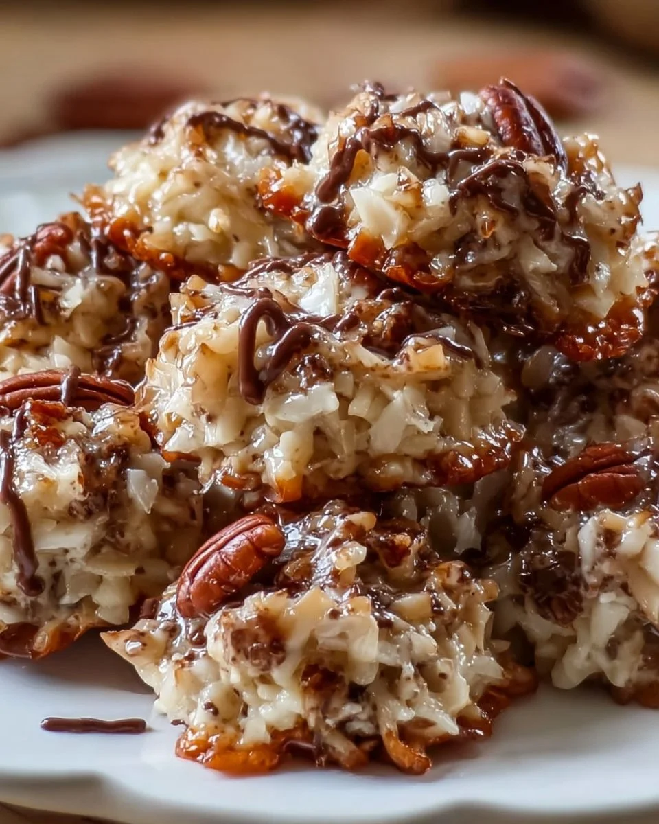 Keine-Bake Kokosnuss-Pekan Pralinengruppen