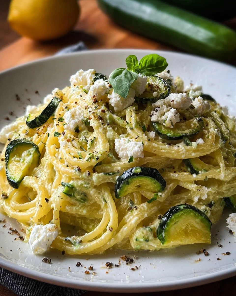 Pasta in Zucchini-Sauce