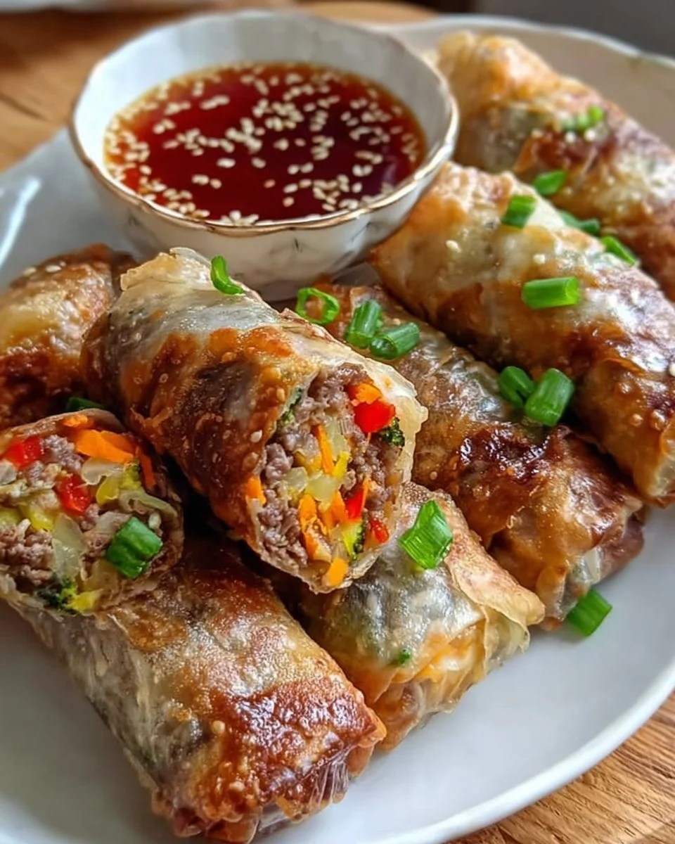 Proteinreiche Frühlingsrollen aus dem Airfryer