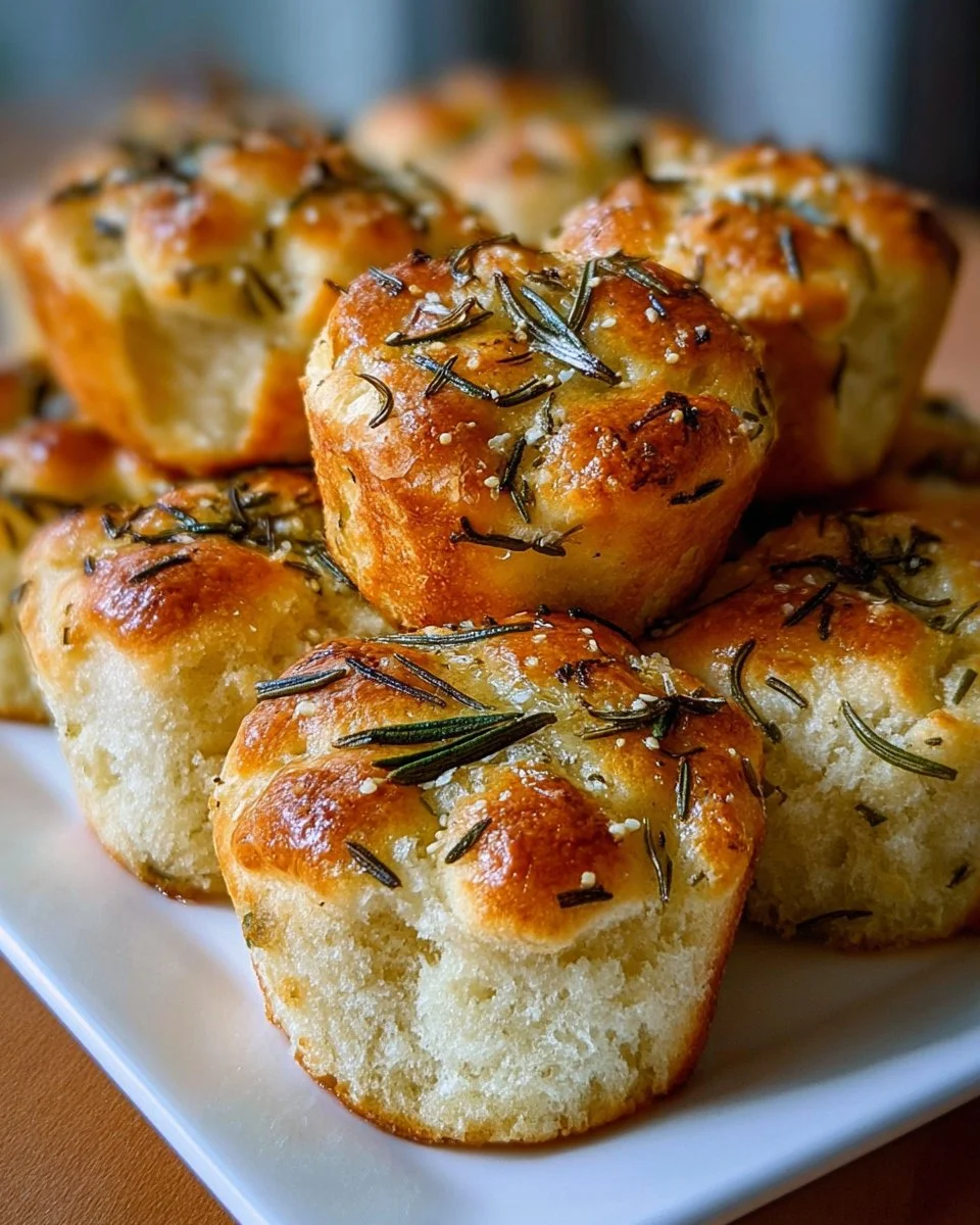 Rosmarin-Knoblauch-Focaccia-Muffins