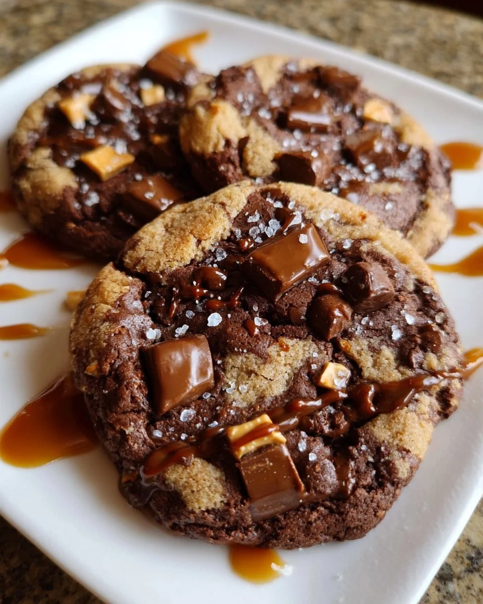 Schokoladenkekse mit Toffee
