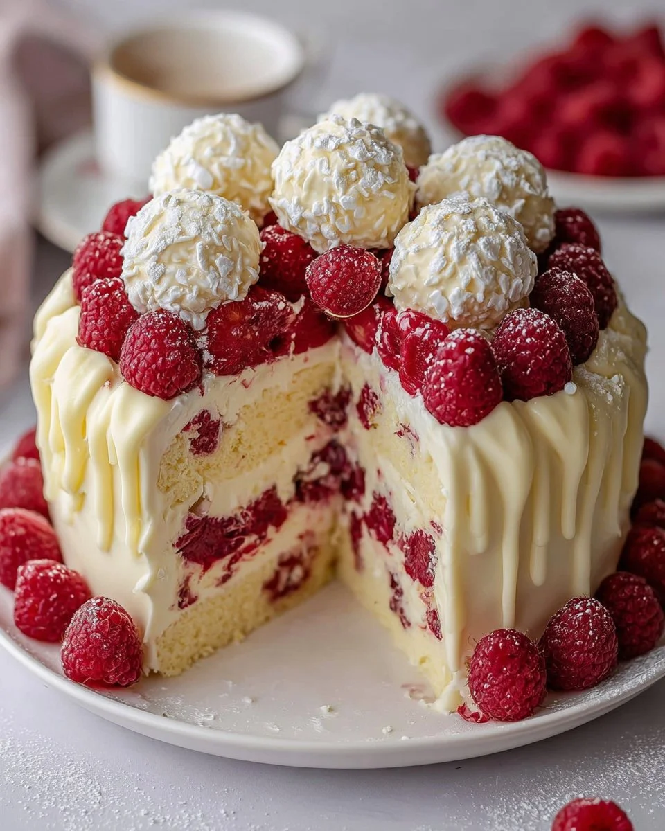 Himbeer-Raffaello-Torte