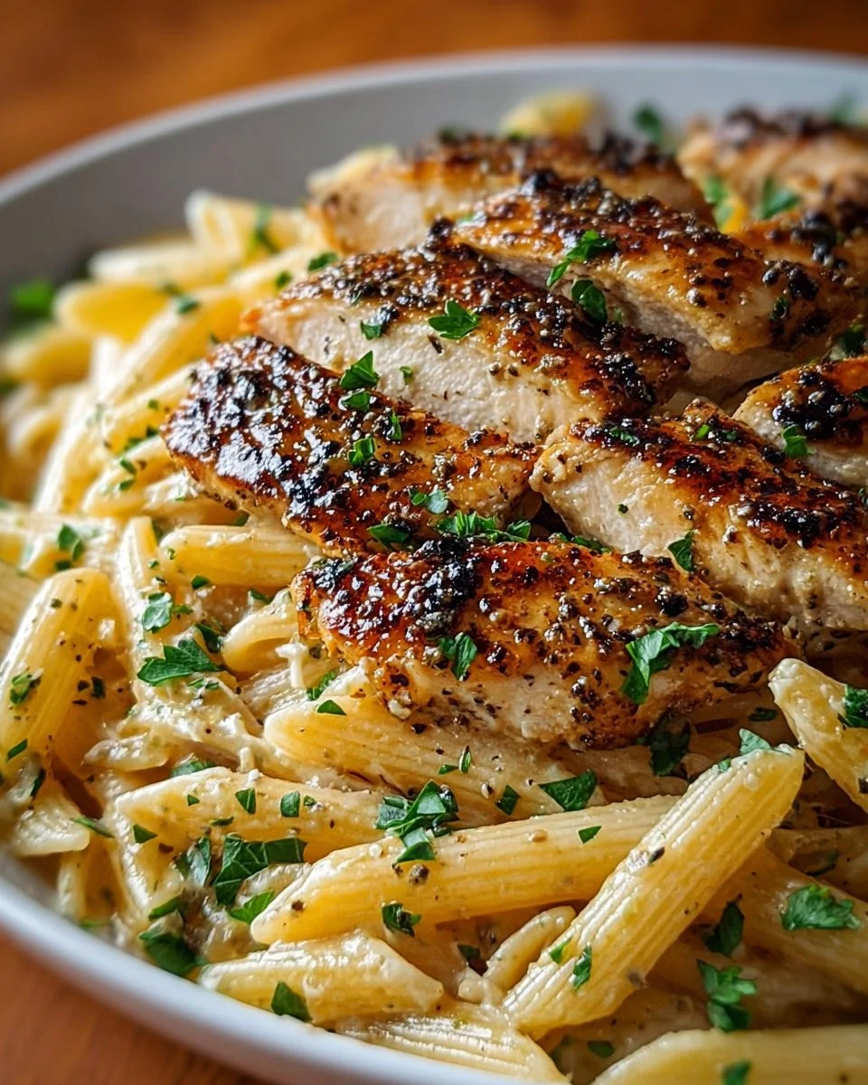 Honig-Pfeffer-Hühnchen-Pasta