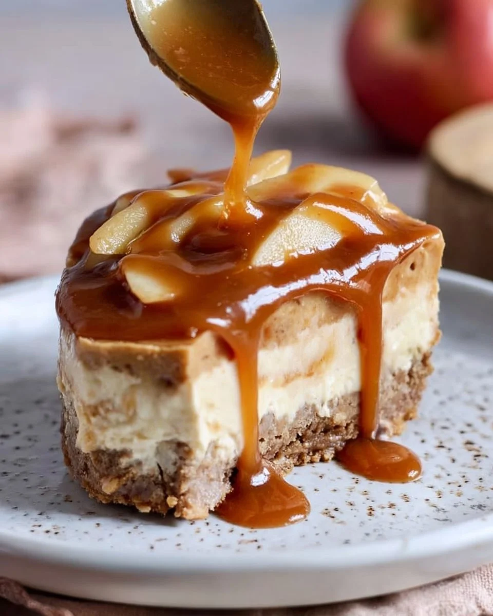 Karamell-Apfel-Käsekuchen