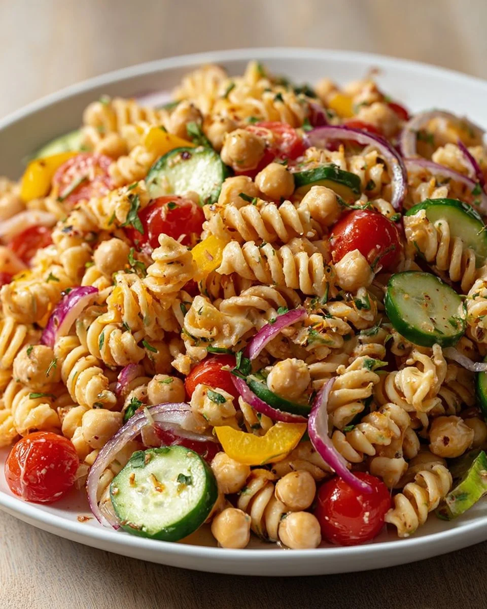 Kichererbsen-Pasta-Salat