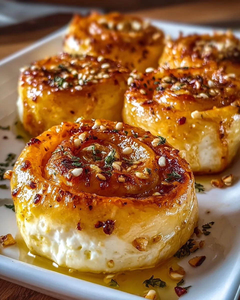 Ofen gebratene Feta-Rollen