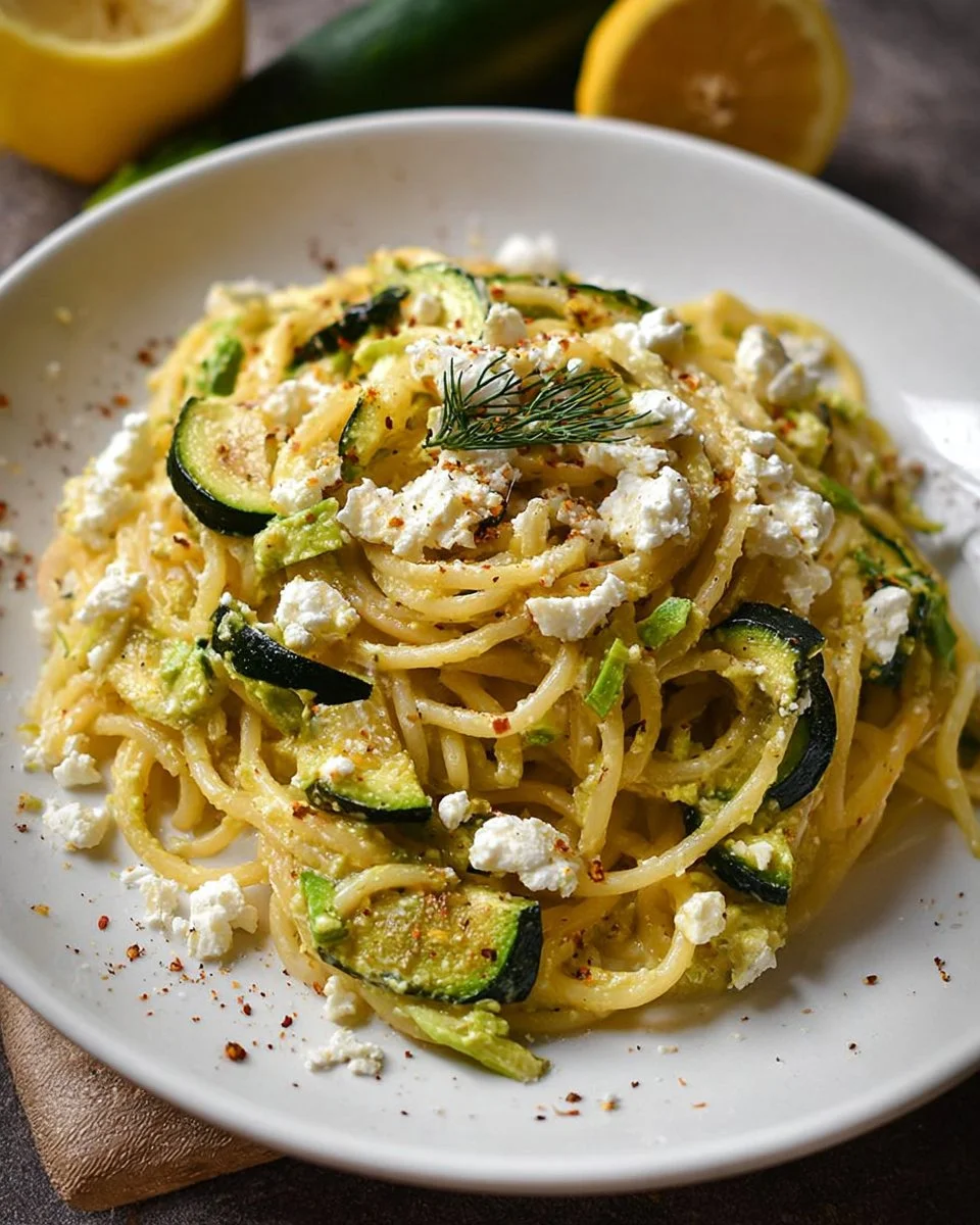 Pasta in Zucchini-Soße