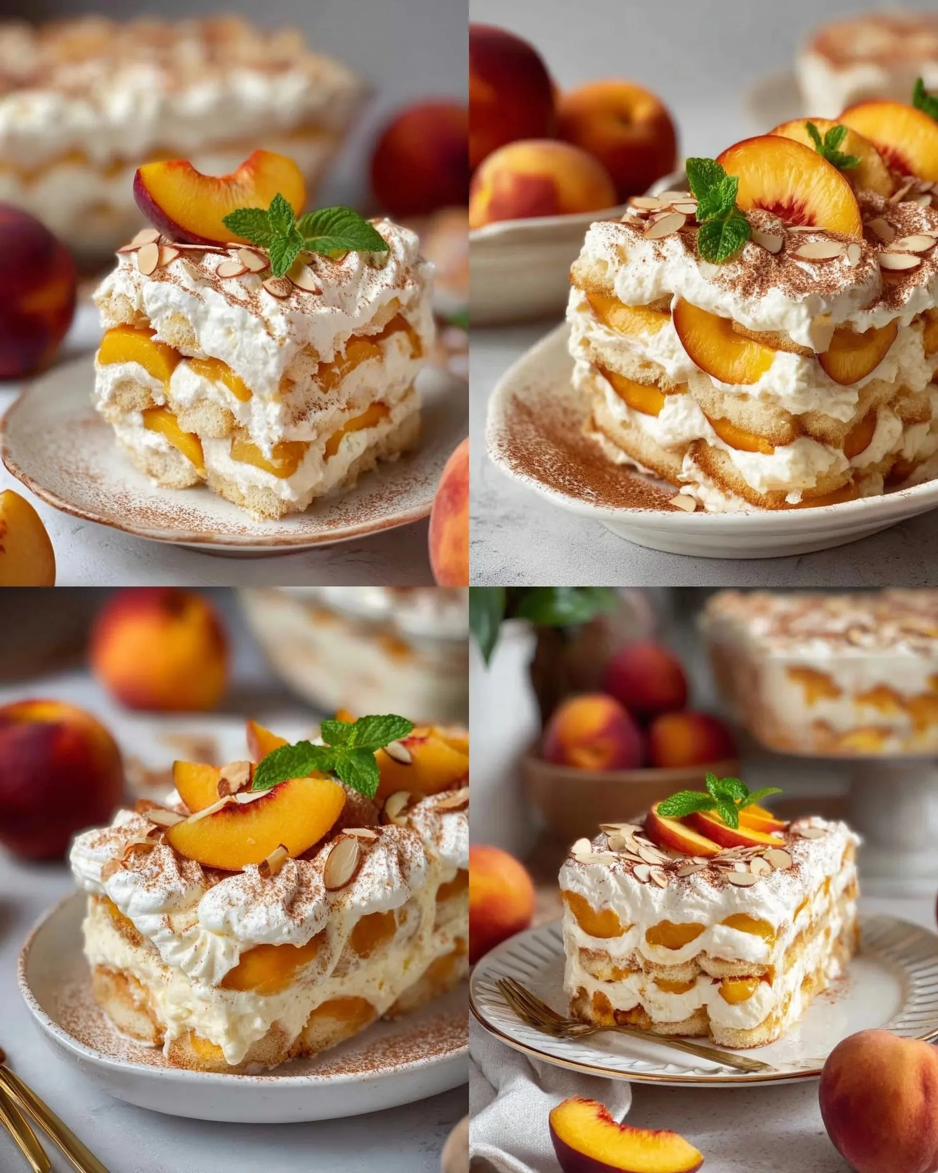 Pfirsich Tiramisu