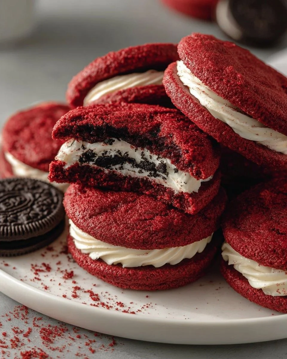Rotvelvet-Oreo-Kekse