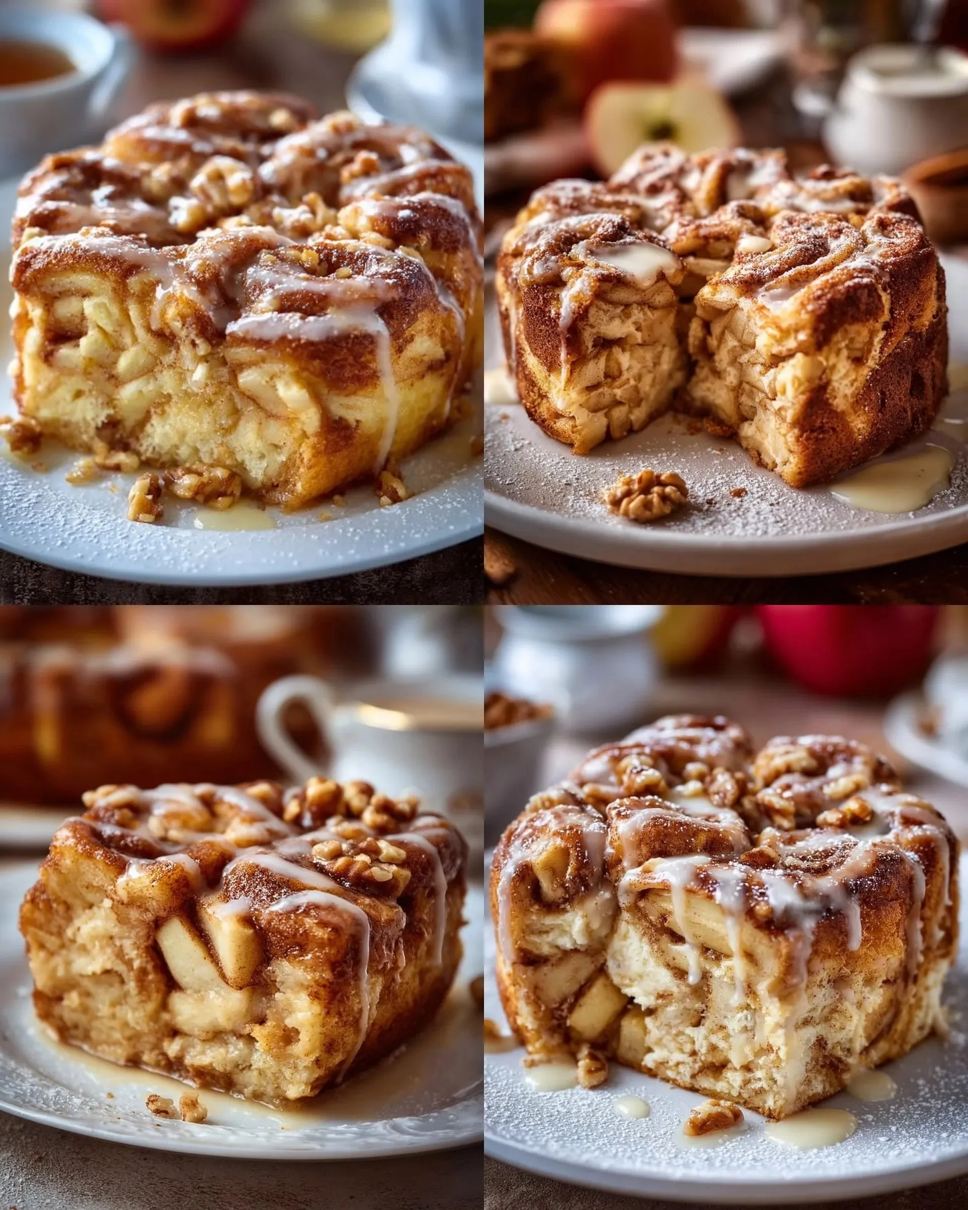 Saftiger Zimtschnecken Apfelkuchen