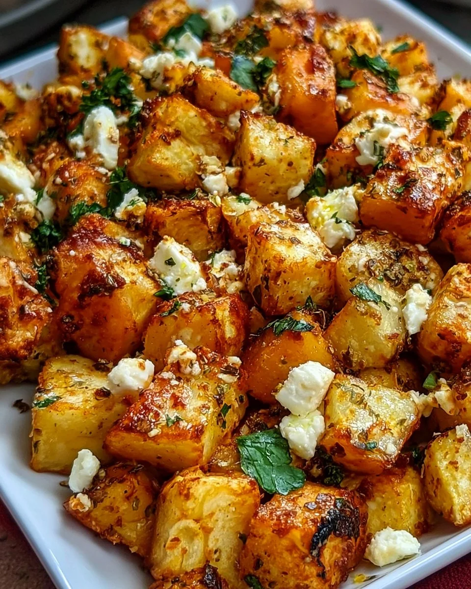 Gebratene Feta-Kartoffeln