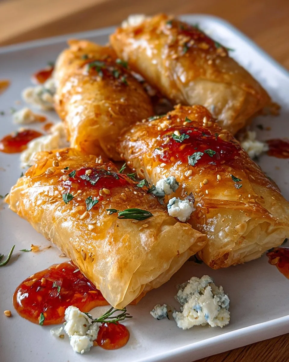 Knusprige Feta-Rollen