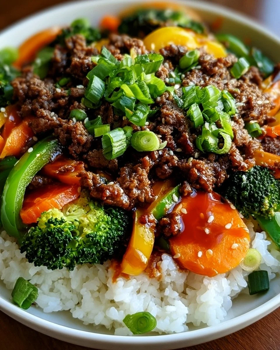 Koreanische Rinderhack-Bowl
