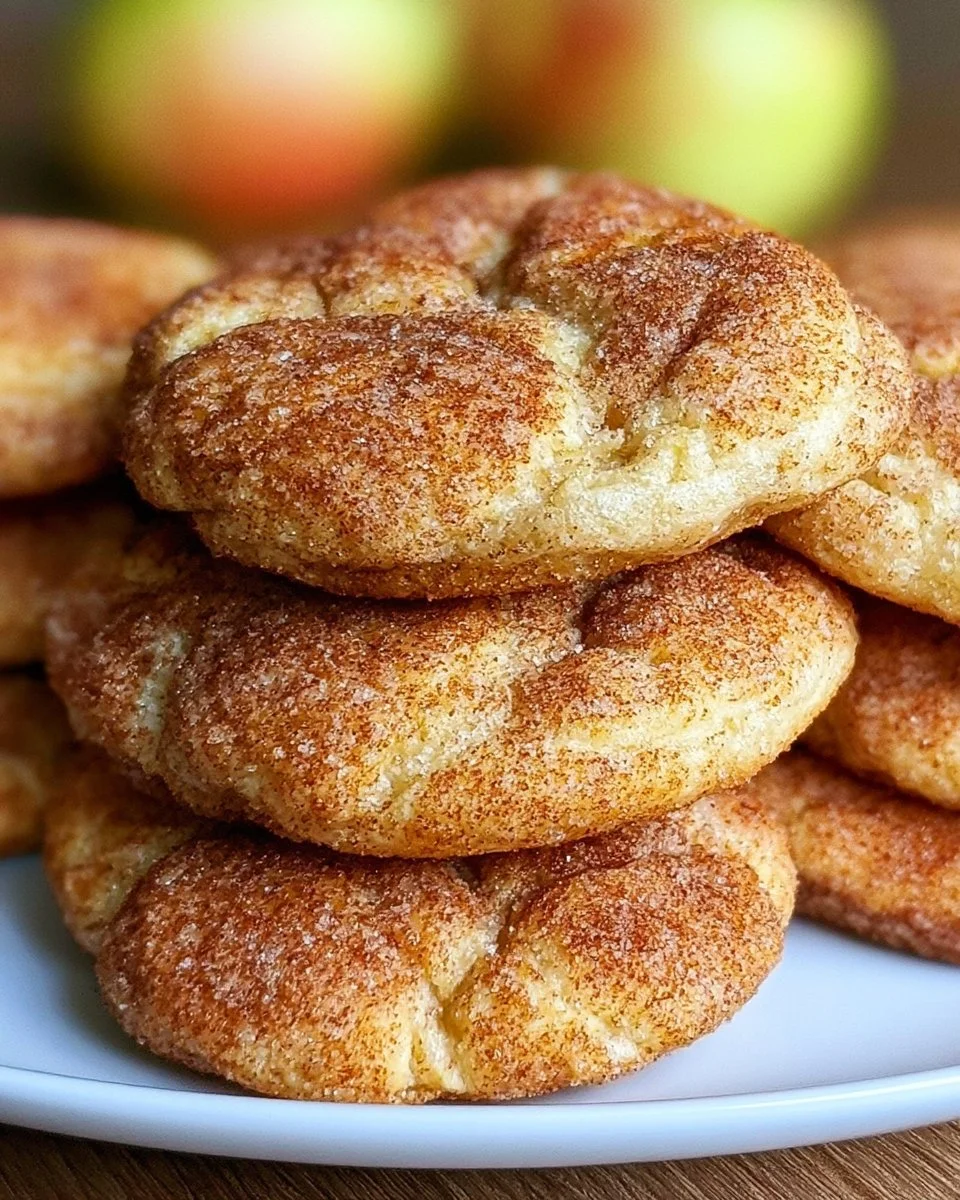 Schnelle Apfel-Zimt-Snickerdoodle-Kekse